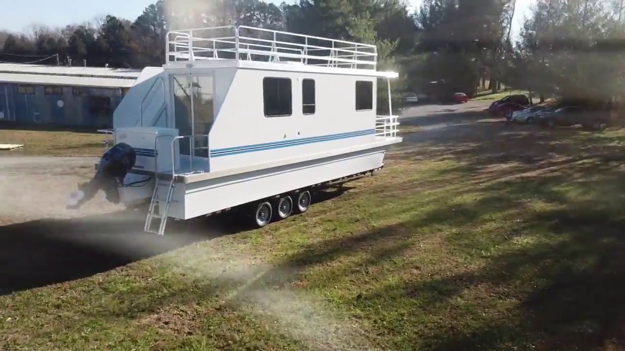 catamaran cruiser houseboat trailer