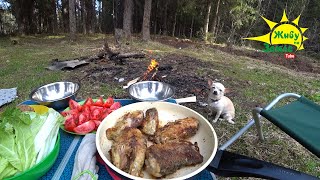 Рыбалка На Лесной Реке. Донки. Чешуя Размером С Монету. Крупная Рыба На Ужин!