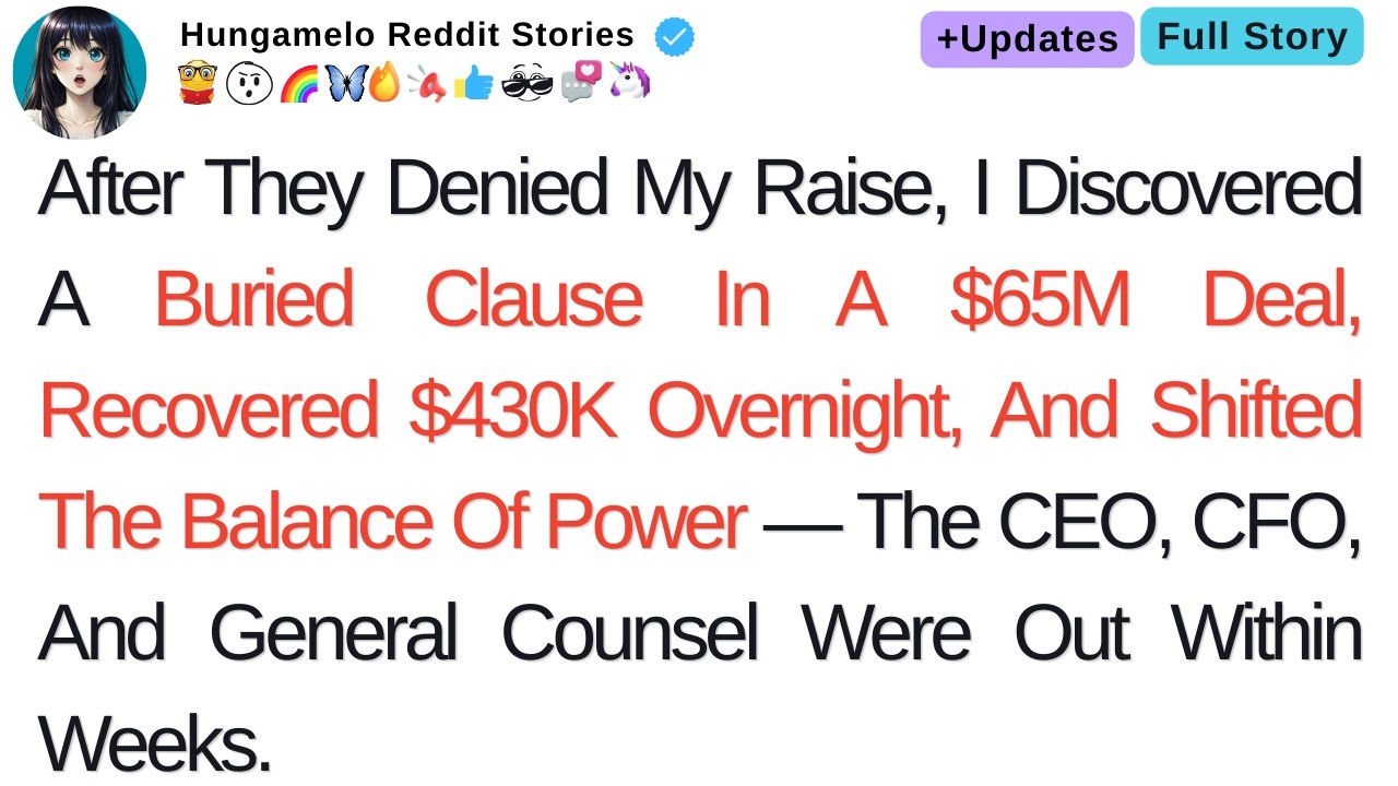 They Denied My Raise. I Found One Clause. Four Executives Were Gone...