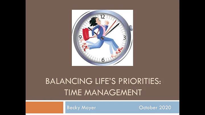 Time Management | Becky Moyer, Moyer and Moyer