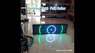 Running Text Tulisan Berjalan LED Display Full Color RGB ukuran 70 x 20 Net Worth