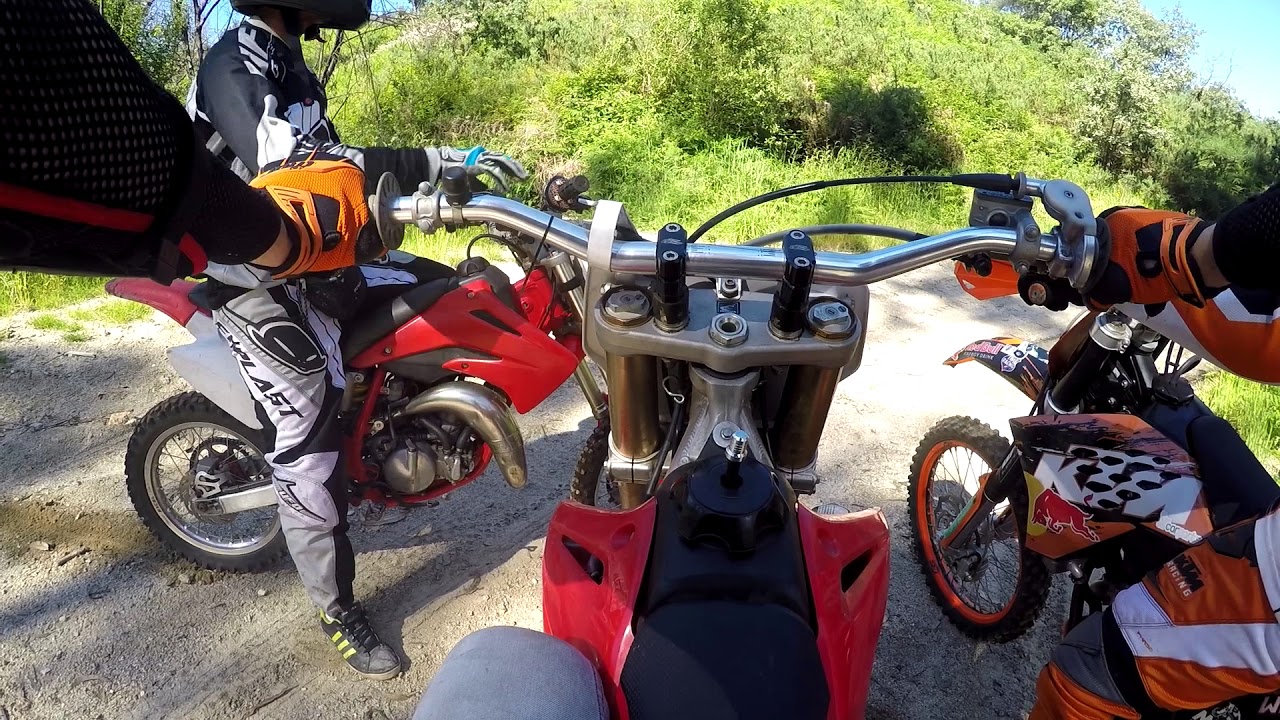 Da Agilde até a N. Sr.ª do Calvelo | Honda CR250R vs. CR85R vs. KTM SX250F