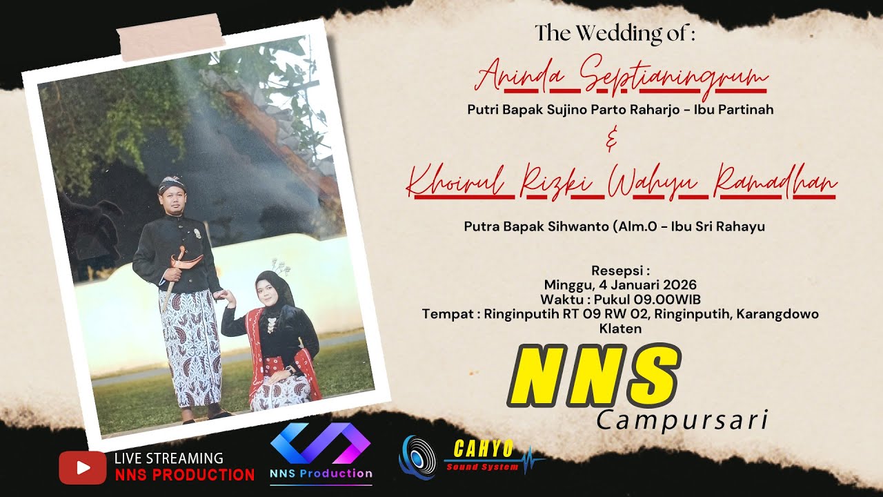 LIVE NEAS NADA CAMPURSARI // WEDDING ANINDA \u0026 KHOIRUL // NNS PRODUCTION // CAHYO SOUND SYSTEM