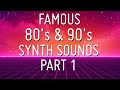 Famous synth presets of the 80's and 90's. (CMI, Yamaha DX7,  Korg M1, Roland D-50, and more...)