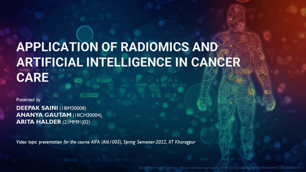 Application of Radiomics and Artificial Intelligence in Cancer Care ...
