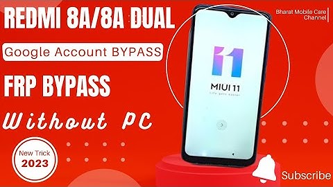 Redmi 8A /8A Dual FRP Bypass Android 11 frp bypass Without Pc Google Account Unlock | New Trick 2023