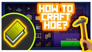 AdventureCraft #GameTutorials - How to Craft Weapons (Hoe crafting)