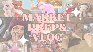 💗Market prep & vlog ✨ CROCHET WITH ME✨ Painting safety eyes 😍