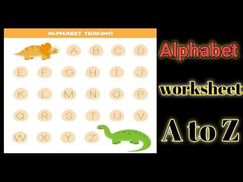 //Alphabet//worksheet by tracing line// Alphabet capital letter worksheet..Alphabet( A to Z)..