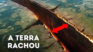 Por que há uma lacuna reta no meio da Escócia