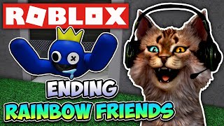 AKHIRNYA BERHASIL KABUR DARI MONSTER WARNA WARNI !! - ENDING RAINBOW FRIENDS - ROBLOX INDONESIA