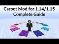 Carpet Mod for Minecraft 1.14/1.15 - Complete Guide