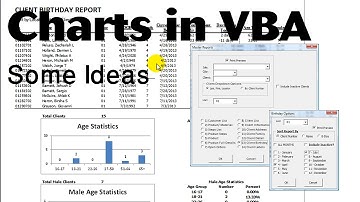 Excel VBA Tips n Tricks #21a Things you can do with Charting in reports  ideas