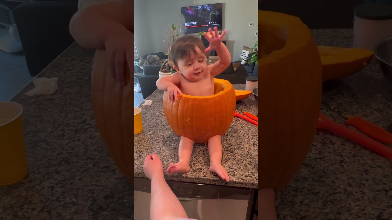 "Baby Esme's First Pumpkin Adventure! 🎃💖"