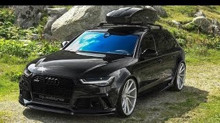 Audi Rs6 C7 With The Roofbox & Vossen Wheels Hard Revs & Loud Tunnel Sound, Crazy Pops And Bangs