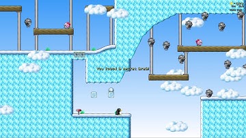 SuperTux 0.6.0 Snowball Fields 3 secret reverse