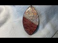Polymer clay mica shift water color pendant tutorial