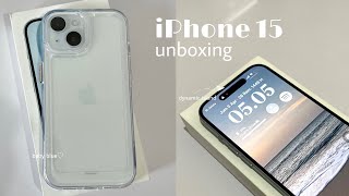 :  iPhone 15 blue unboxing, accessories & camera test 2024