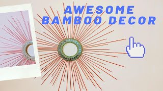 Wall hanging Bamboo sticks showpiece|Home Decor Ideas|Crafts with bamboo sticks/skewers|DIY
