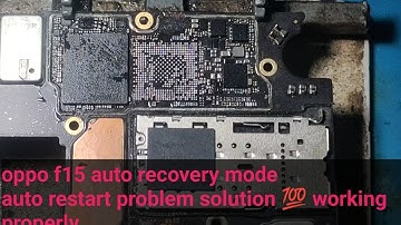 oppo f15 auto recovery mode auto restart problem solution #autorecovery