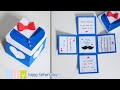 How to make Explosion Box 🎁🧔 | Expulsion Box | DIY Father&#39;s Day Gift Box | Paper Crafts