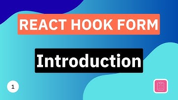 Introduction | React Hook Form Tutorial