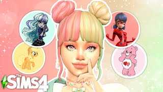 I'm back Recreating ICONIC cartoon characters in the Sims 4!!💕| Sims 4 CAS