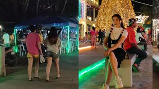 Walking in Palo, Leyte during Christmas Season