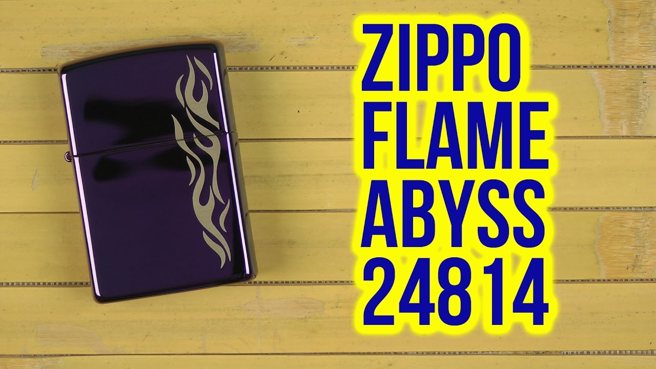 Распаковка Zippo 24814 Flame Abyss