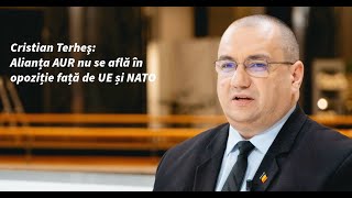 Cristian Terheş: Alianța AUR nu se află în opoziție față de UE și NATO
