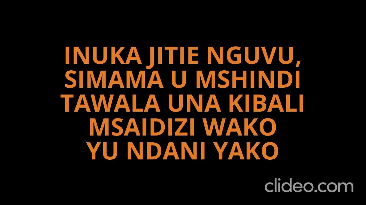 Inuka Jitie nguvu lyrics