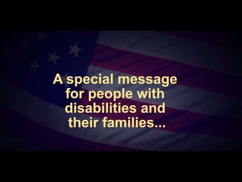 Special message to Iowans with disabilities & their families