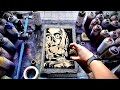 ONE STENCIL C3PO - Spray Painting art by Skech