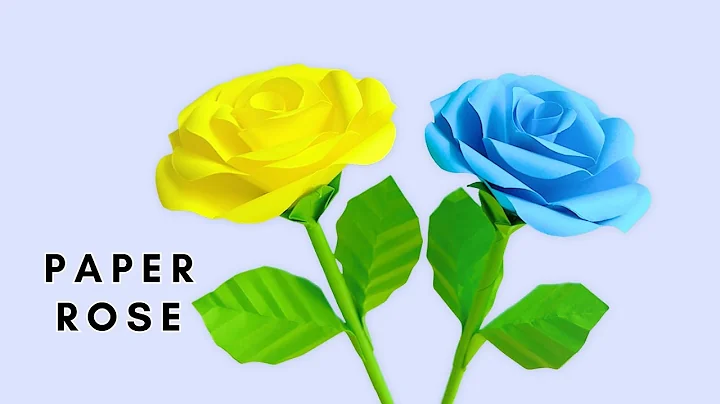 PAPER ROSE #DIY #paperflower #papercraft