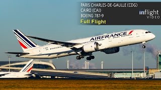 Air France Full Flight | Paris to Cairo | Boeing 7879