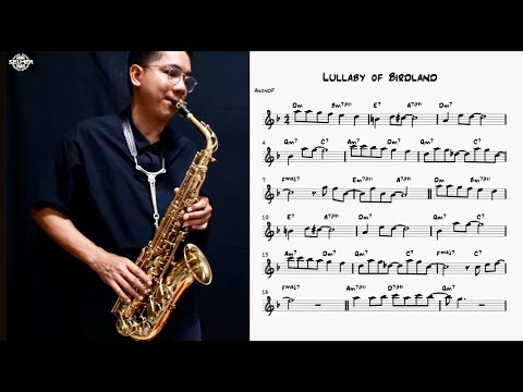 Lullaby of Birdland (easy solo) for saxophone