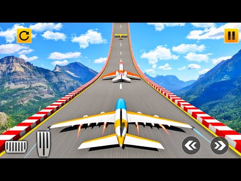 Plane Stunts 3D: Impossible Tracks Stunt Games Fly Mode Unlocked - Android Gameplay Walkthrough #4