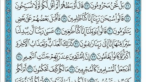 سورة القلم مكتوبة - علي جابر