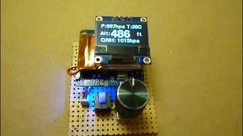 Altimeter with QNH adjustment, DIY
