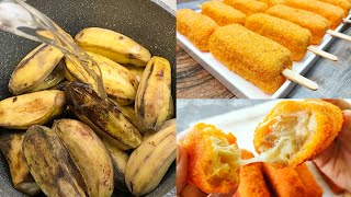 [Sub] Saging Na SABA At KESO ! Perfect Combo ! Ganito Gawin Mo ! | Crispy And Cheesy Saba Recipe
