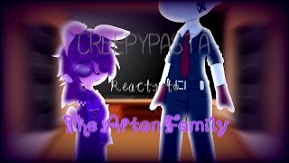 •×Creepypasta Reacts To Afton Family×• ||Michael Afton & William Afton {SHIPS}