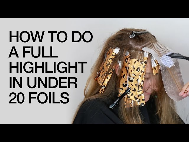 Foil hair highlightging procedure  Basics of applying foils for highlights