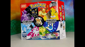 Mega Construx Build Review Pokemon Eeveelutions Eevee Umbreon Espeon Sylveon