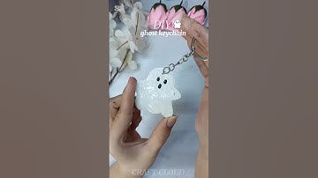 DIY hete lijm spook | schattige spook sleutelhanger👻#diy