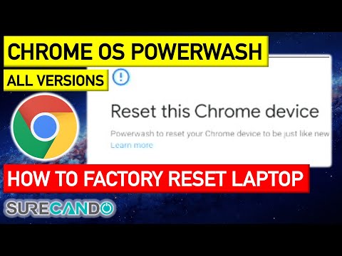 How to Factory Reset Power Wash Powerwash ChromeBook Laptop Computer - YouTube