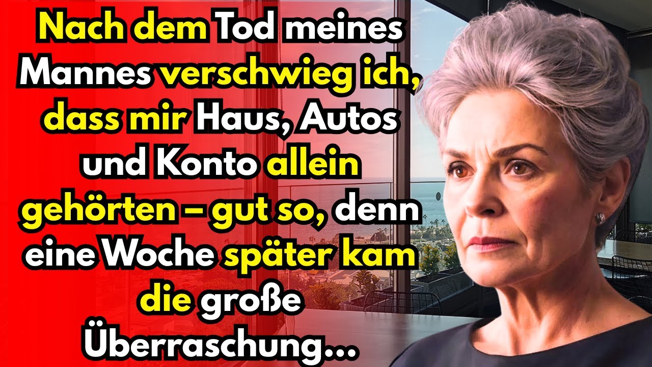 „Nach dem Tod meines Mannes verschwieg ich das Vermögen vor meinem Sohn – zum Glück …“