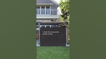 Need shade in your backyard! Choose a Toja Grid pergola with SHADE SAILS ⛅️ @baileyrjb2018