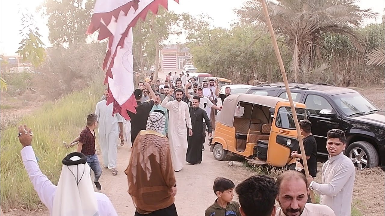 عراضة بني تميم زفاف علي حنتاو التميمي الف مبروك بحضور المنشد اصف عطية