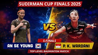 [수디르만컵] 안세영 vs P.K. 와르다니 | 2025 배드민턴 4강전 하이라이트 An Se Young v P.K. Wardani | Sudirman Cup Finals 2025