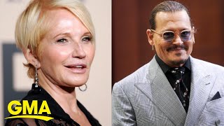 Ellen Barkin testifies about past relationship with Johnny Depp during trial l GMA